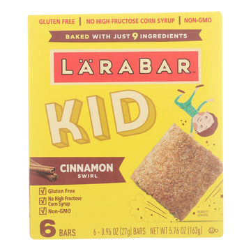 Larabar - Bar Kids Cinnamon Swirl - Case Of 8 - 6/.96 Oz - Maras Green
