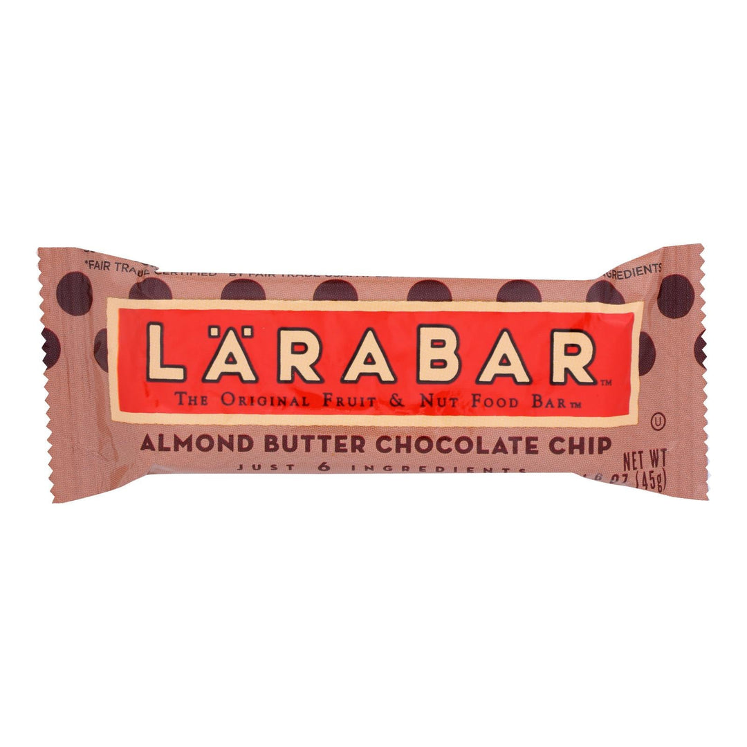 Larabar - Original Fruit And Nut Bar - Almond Butter Chocolate Chip - Case Of 16 - 1.6 Oz. - Maras Green