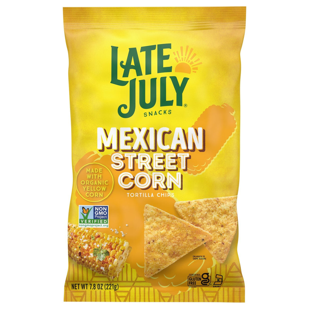 Late July Snacks - Tort Chips Mex Corn - Case Of 12 - 7.8 Oz - Maras Green
