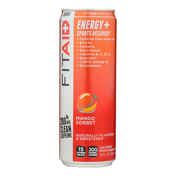 Lifeaid Beverage Company - Lifeaid Energy Mango Sorbet - Case Of 12 - 12 Fz - Maras Green