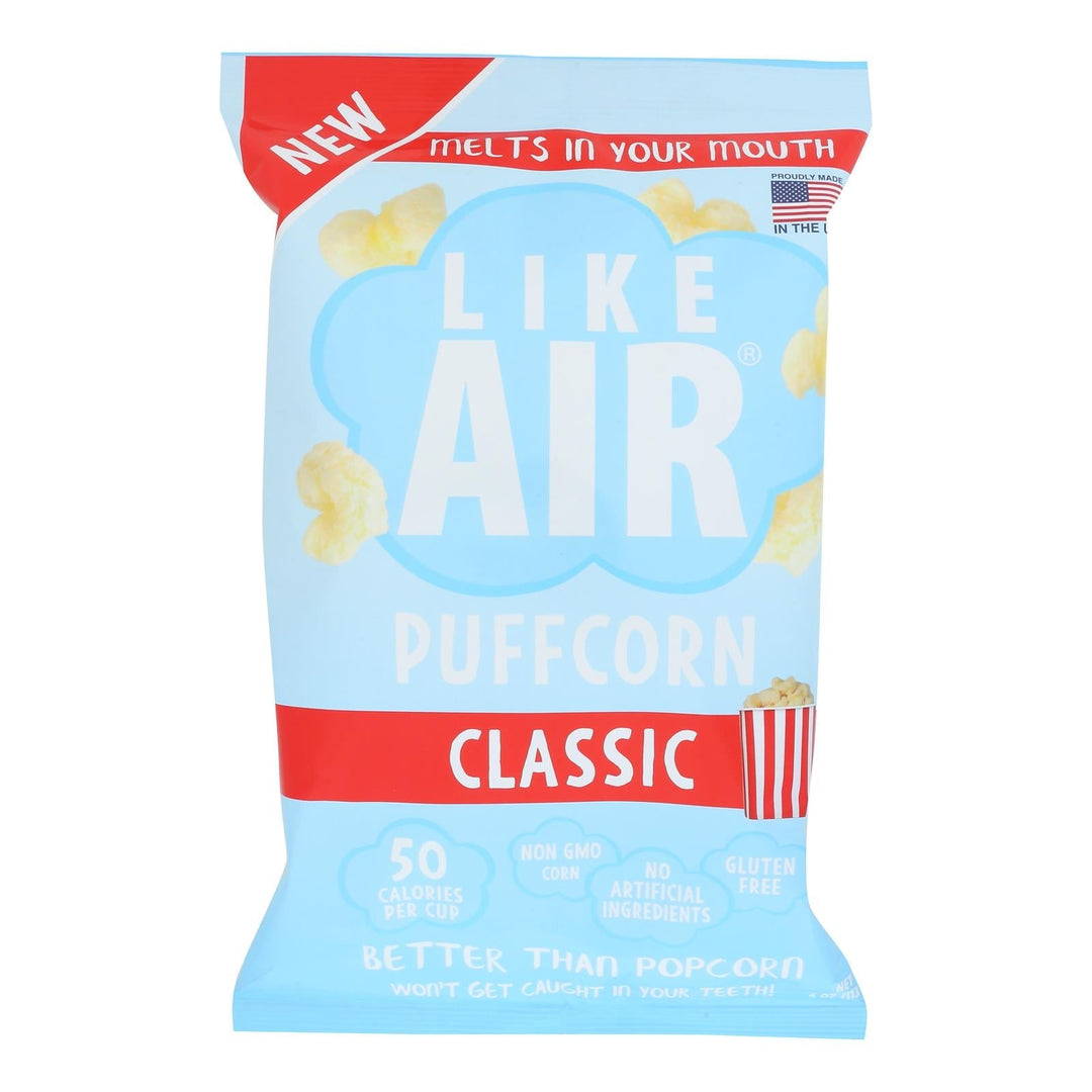 Like Air - Puffcorn Baked Butter Salt - Case Of 12 - 4 Oz - Maras Green