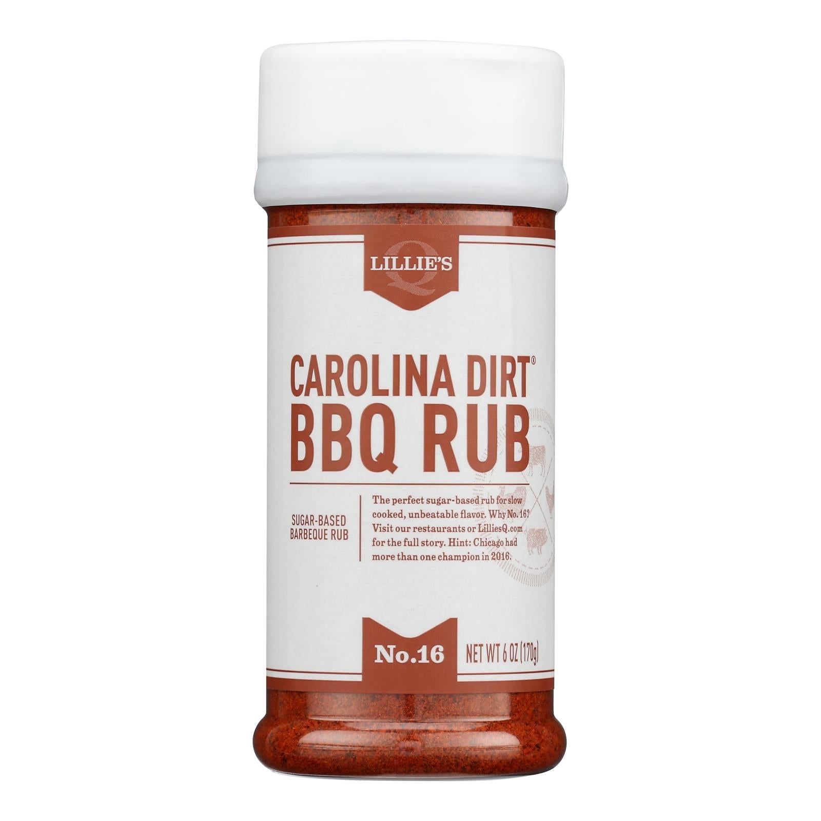 Lillies Q - Rub Carolina Dirt - Case Of 6 - 6 Oz - Maras Green