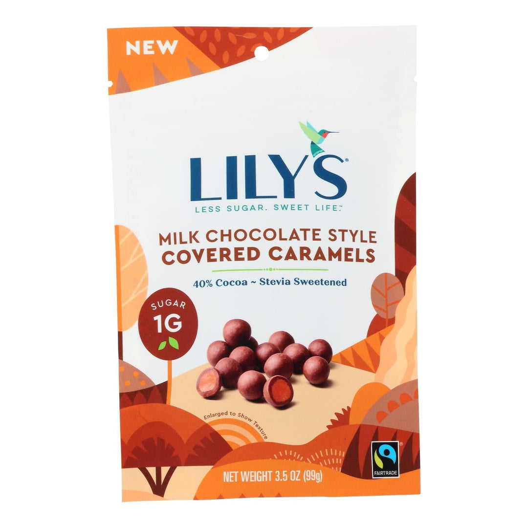 Lilys - Crmls Milk Chocolate Stle Stevia - Case Of 12 - 3.5 Oz - Maras Green