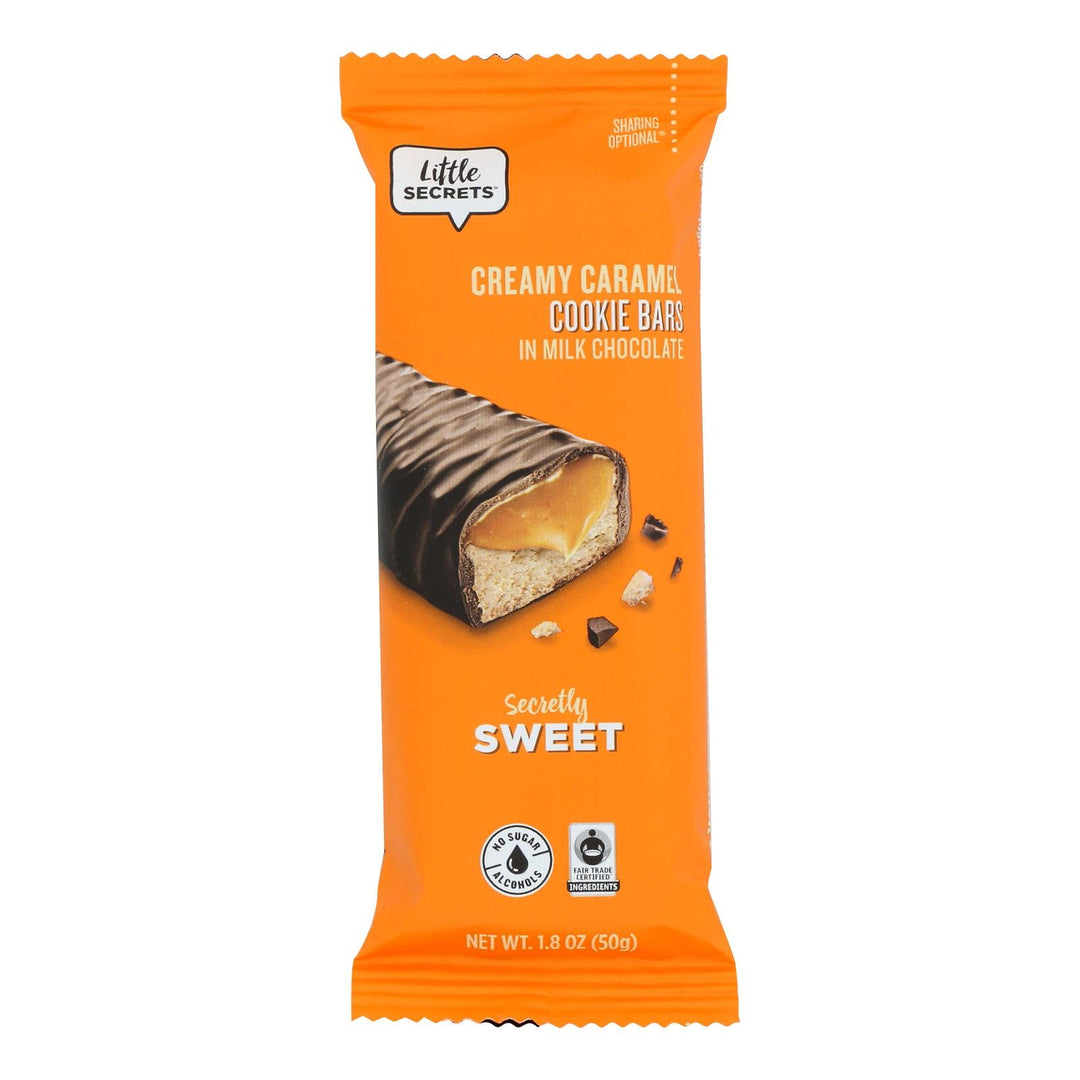 Little Secrets - Cookie Bars Milk Chocolate Caramel - Case Of 12 - 1.8 Oz - Maras Green