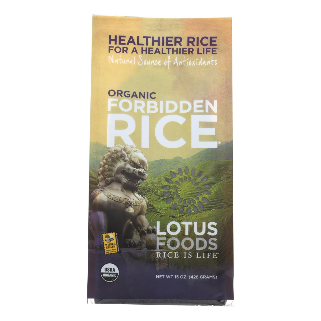 Lotus Foods Heirloom Forbidden Rice - Case Of 6 - 15 Oz. - Maras Green