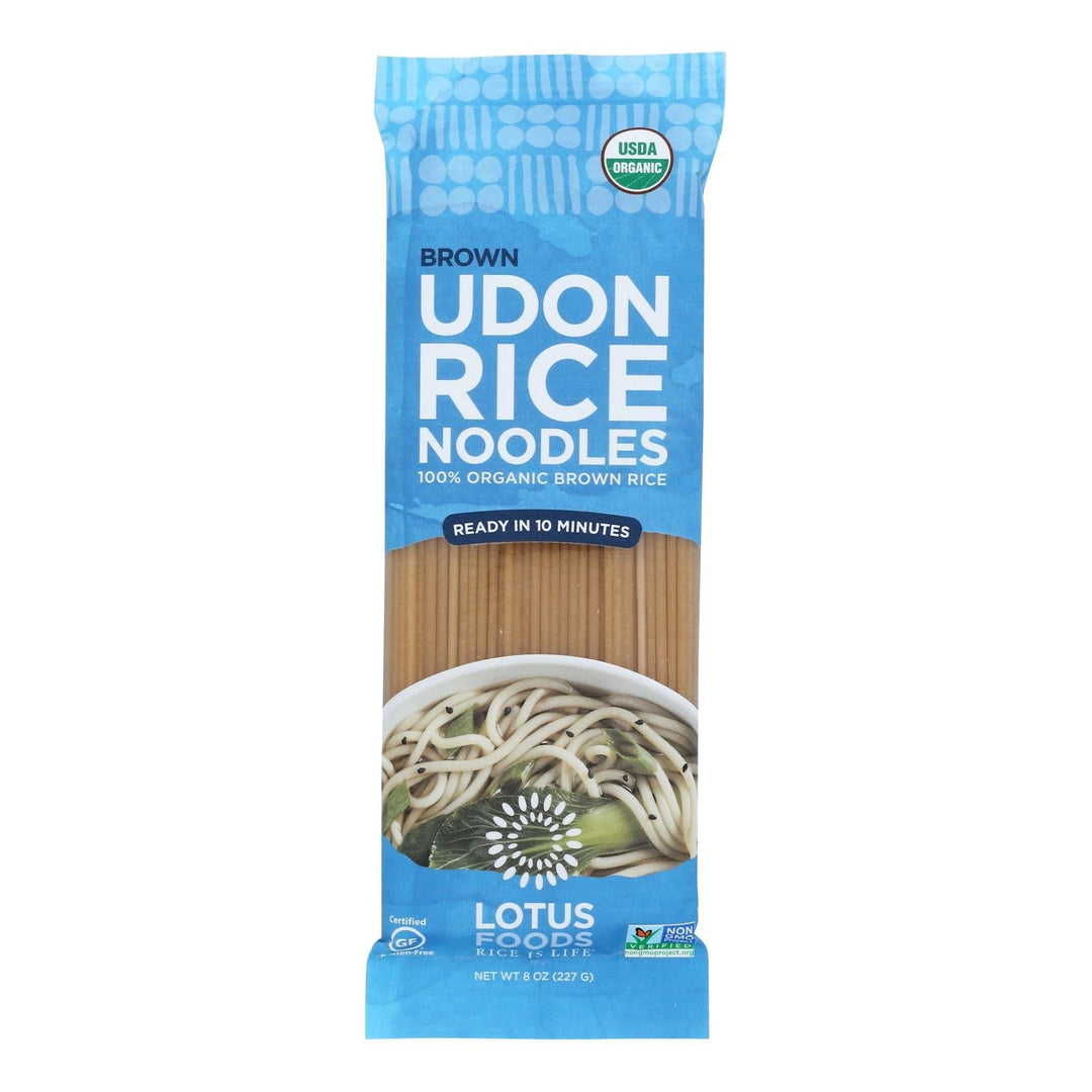 Lotus Foods - Ndls Organic Brown Rice Udon - Case Of 8 - 8 Oz - Maras Green