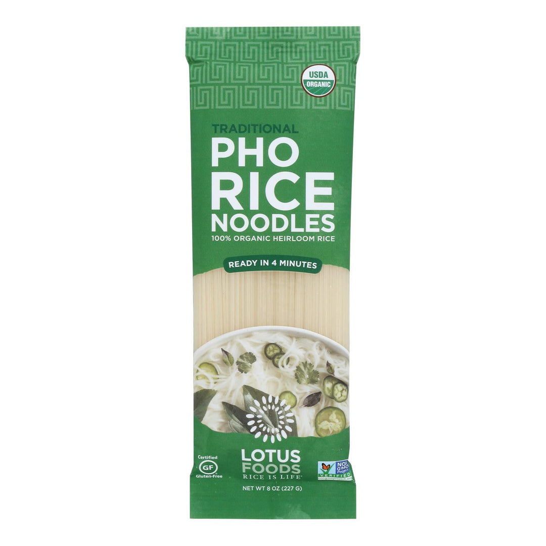 Lotus Foods - Ndls Organic Traditional Pho - Case Of 8 - 8 Oz - Maras Green