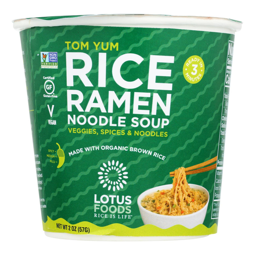 Lotus Foods Rice Ramen Noodles Soup - Case Of 6 - 2 Oz - Maras Green