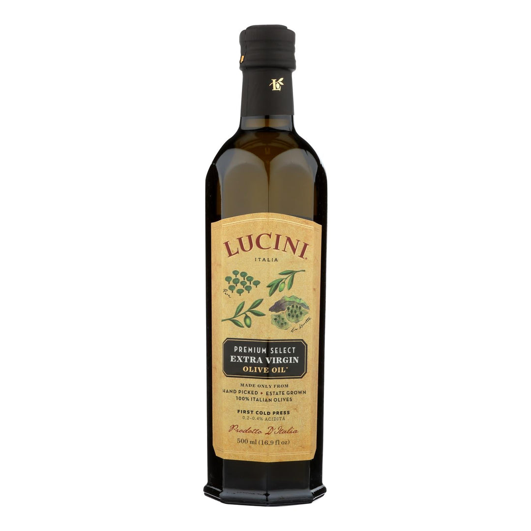 Lucini Italia Premium Select Extra Virgin Olive Oil - Case Of 6 - 17 Fl Oz. - Maras Green