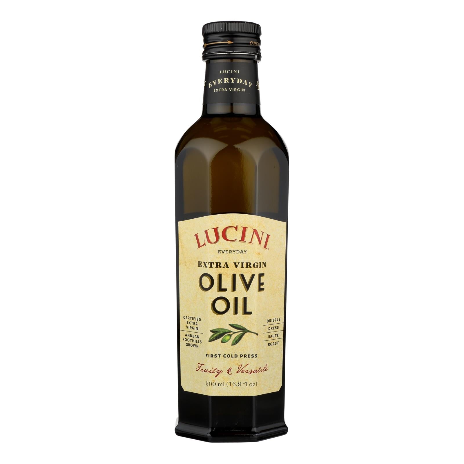 Lucini Italia Select Extra Virgin Olive Oil - Case Of 6 - 17 Fl Oz. - Maras Green