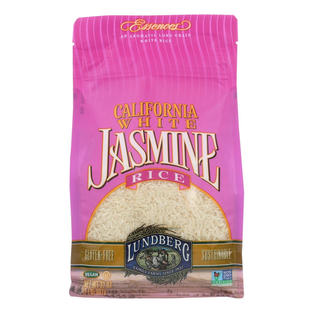 Lundberg Family Farms White Jasmine Rice - Case Of 6 - 2 Lb. - Maras Green