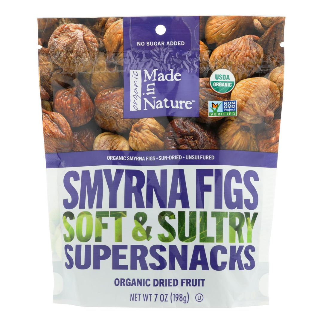 Made In Nature Dried Smyrna Figs - Case Of 6 - 7 Oz - Maras Green