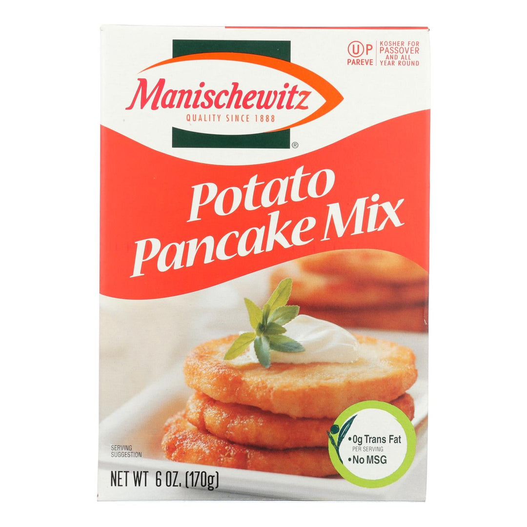 Manischewitz - Potato Pancake Mix - Case Of 12 - 6 Oz. - Maras Green