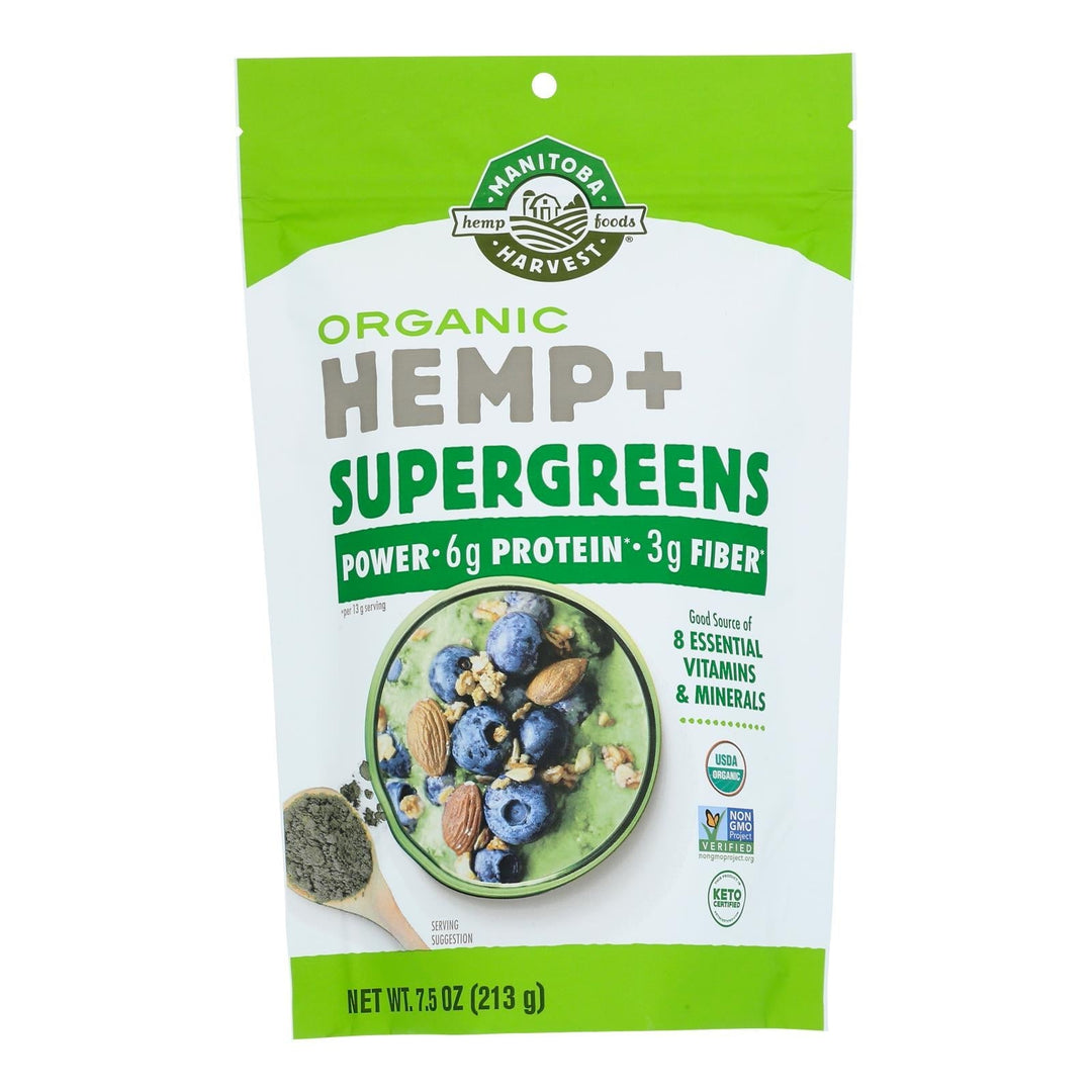 Manitoba Harvest - Hemp Powder Supergrn - 1 Each - 7.5 Oz - Maras Green