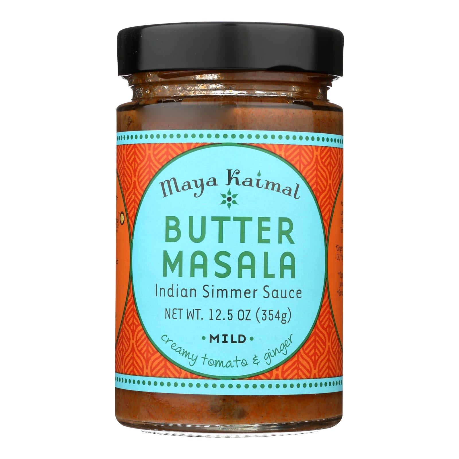 Maya Kaimal Butter Masala Simmer Sauce - Case Of 6 - 12.5 Oz. - Maras Green