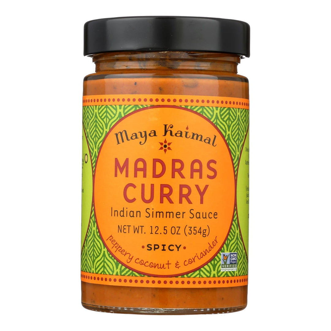 Maya Kaimal Madras Curry Simmer Sauce - Case Of 6 - 12.5 Oz. - Maras Green