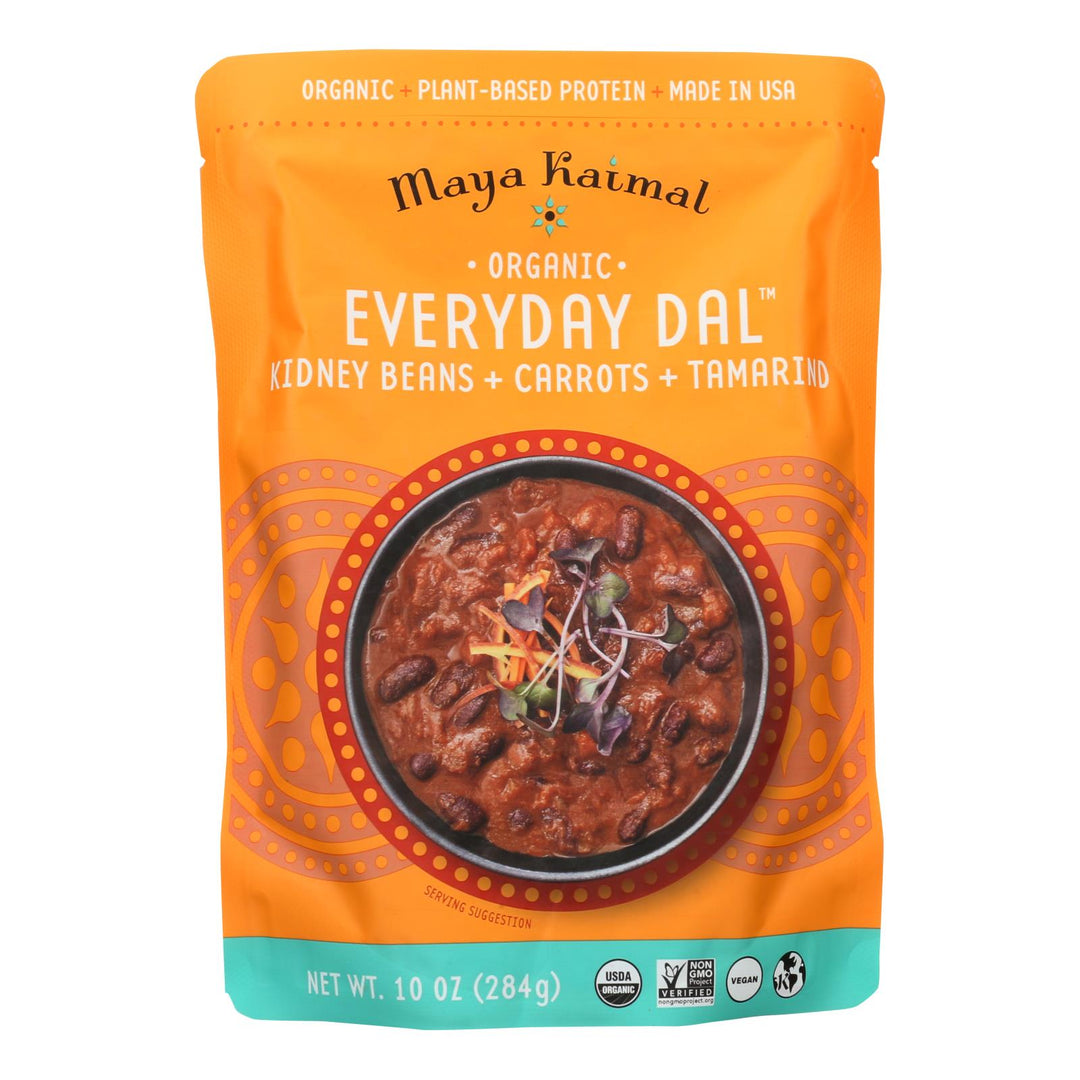 Maya Kaimal - Organic Everyday Dal - Kidney Bean Carrot Tamarind - Cs Of 6 - 10 Oz - Maras Green