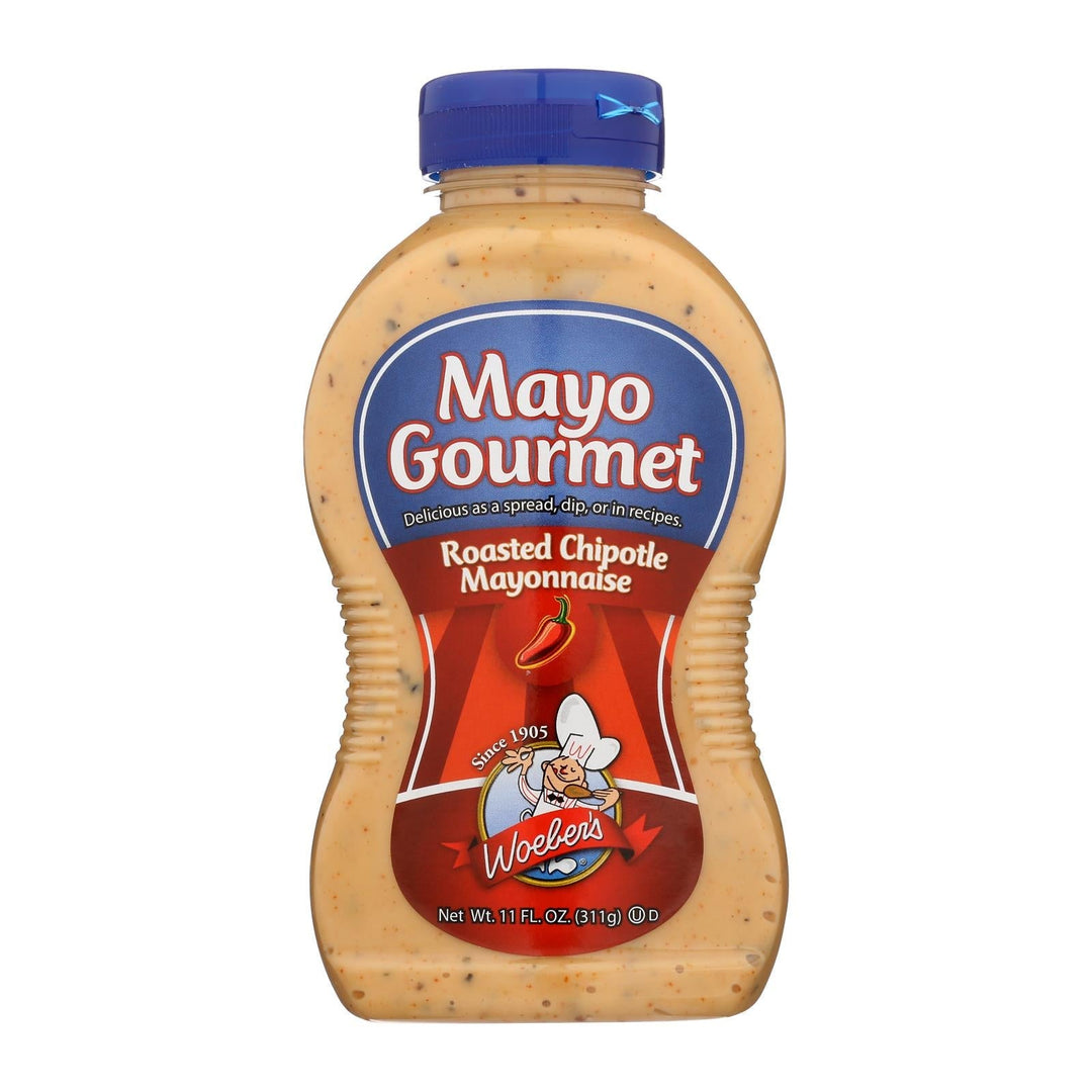 Mayo Gourmet Roasted Chipotle Mayonnaise - Case Of 6 - 11 Oz. - Maras Green