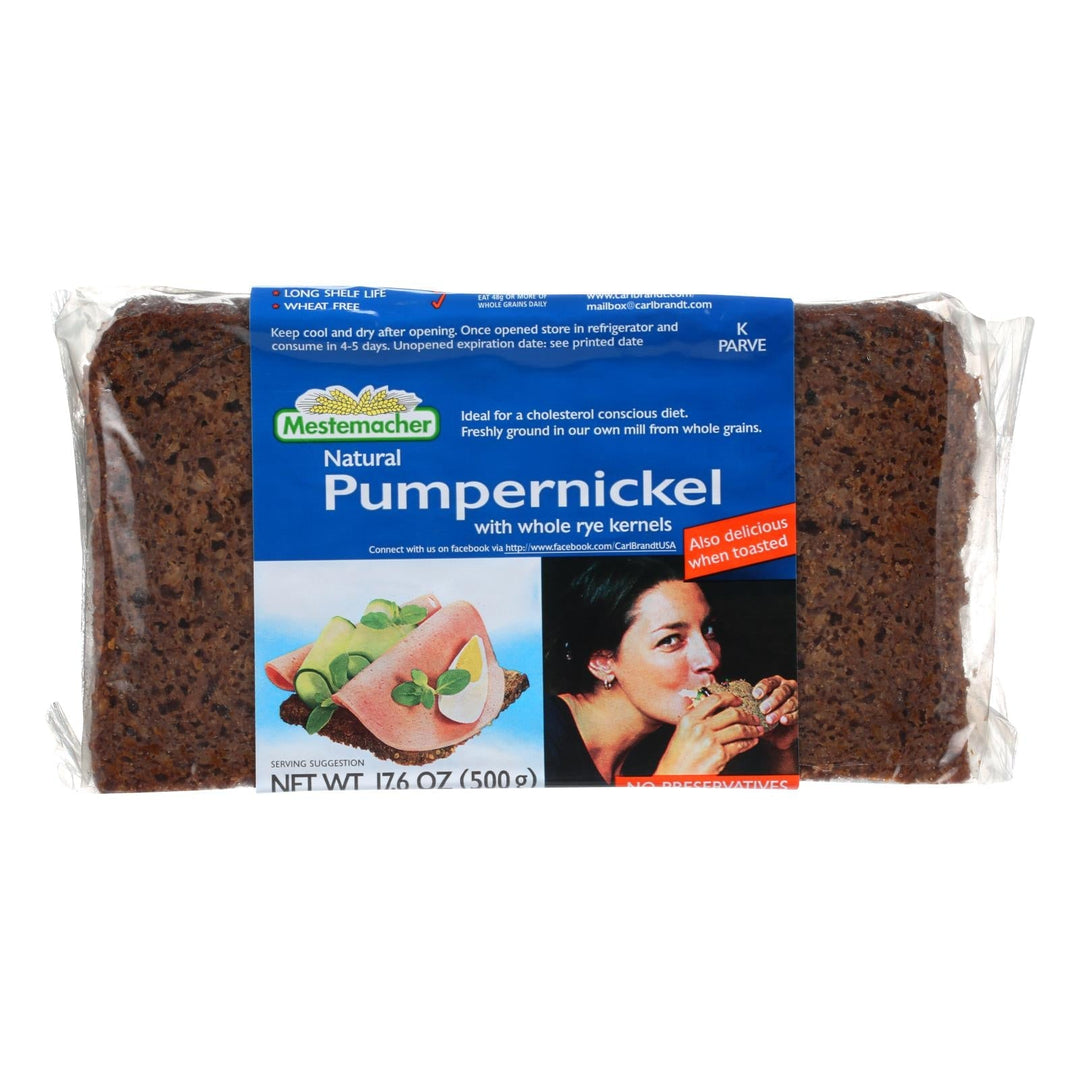 Mestemacher Bread Bread - Westphalian Classic - Pumpernickel - 17.6 Oz - Case Of 12 - Maras Green