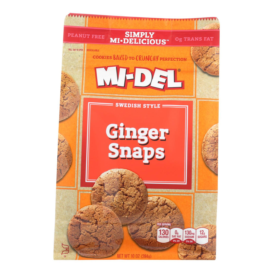 Midel Cookies - Ginger Snaps - Case Of 8 - 10 Oz - Maras Green