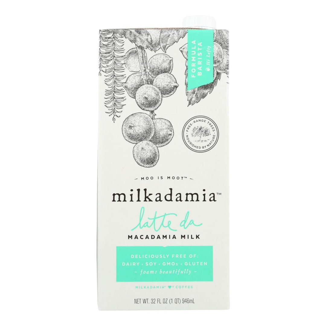Milkadamia Macadamia Milk In Latte Da Barista - Case Of 6 - 32 Fz - Maras Green