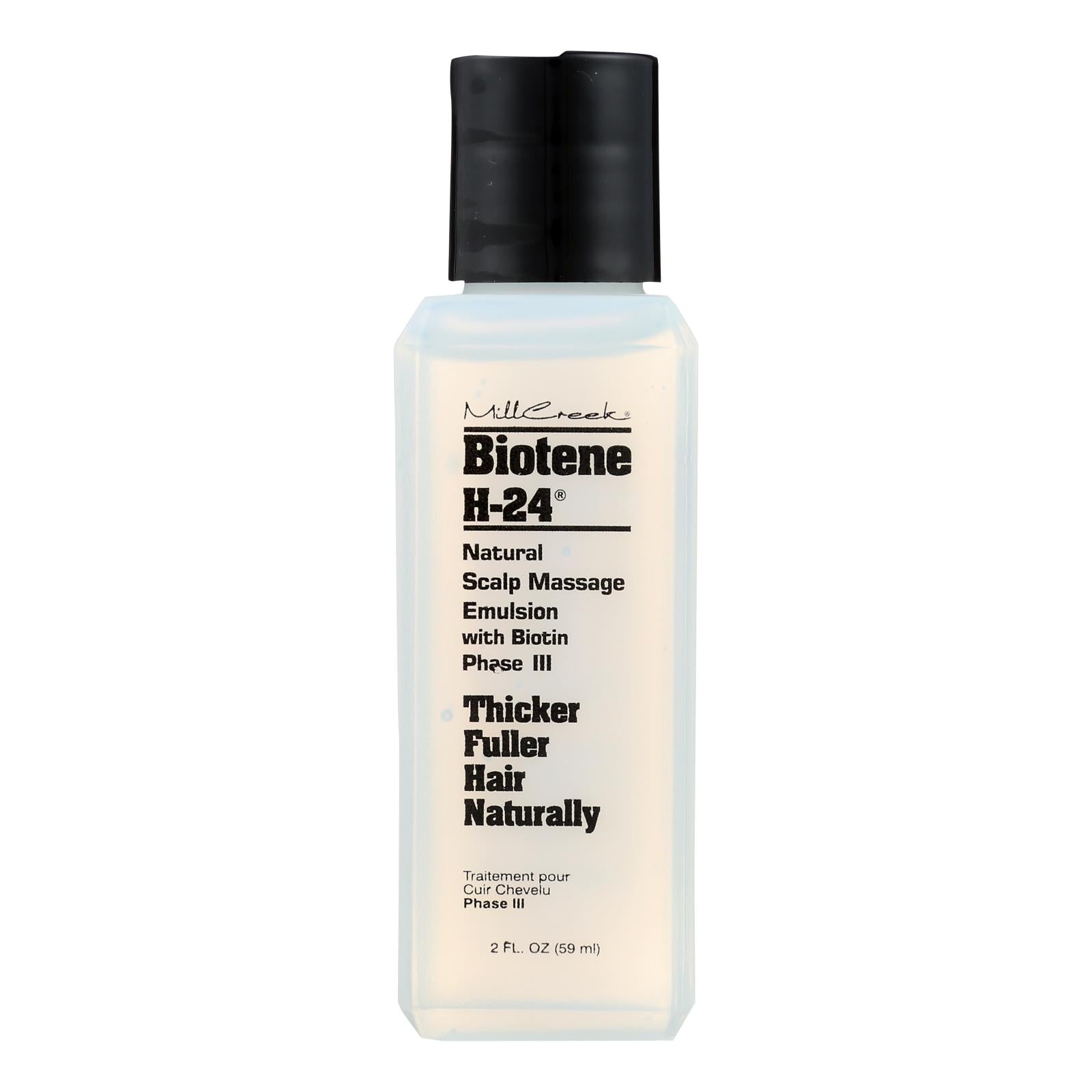 Mill Creek Biotene H - 24 Natural Scalp Massage Emulsion - 2 Fl Oz - Maras Green