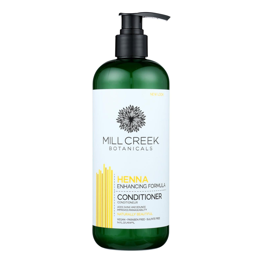 Mill Creek Botanicals Henna Conditioner - 1 Each - 14 Fz - Maras Green