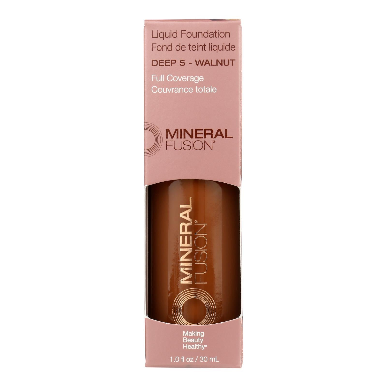 Mineral Fusion - Mkup Liquid Foundation Deep5 - 1 Each - 1 Fz - Maras Green