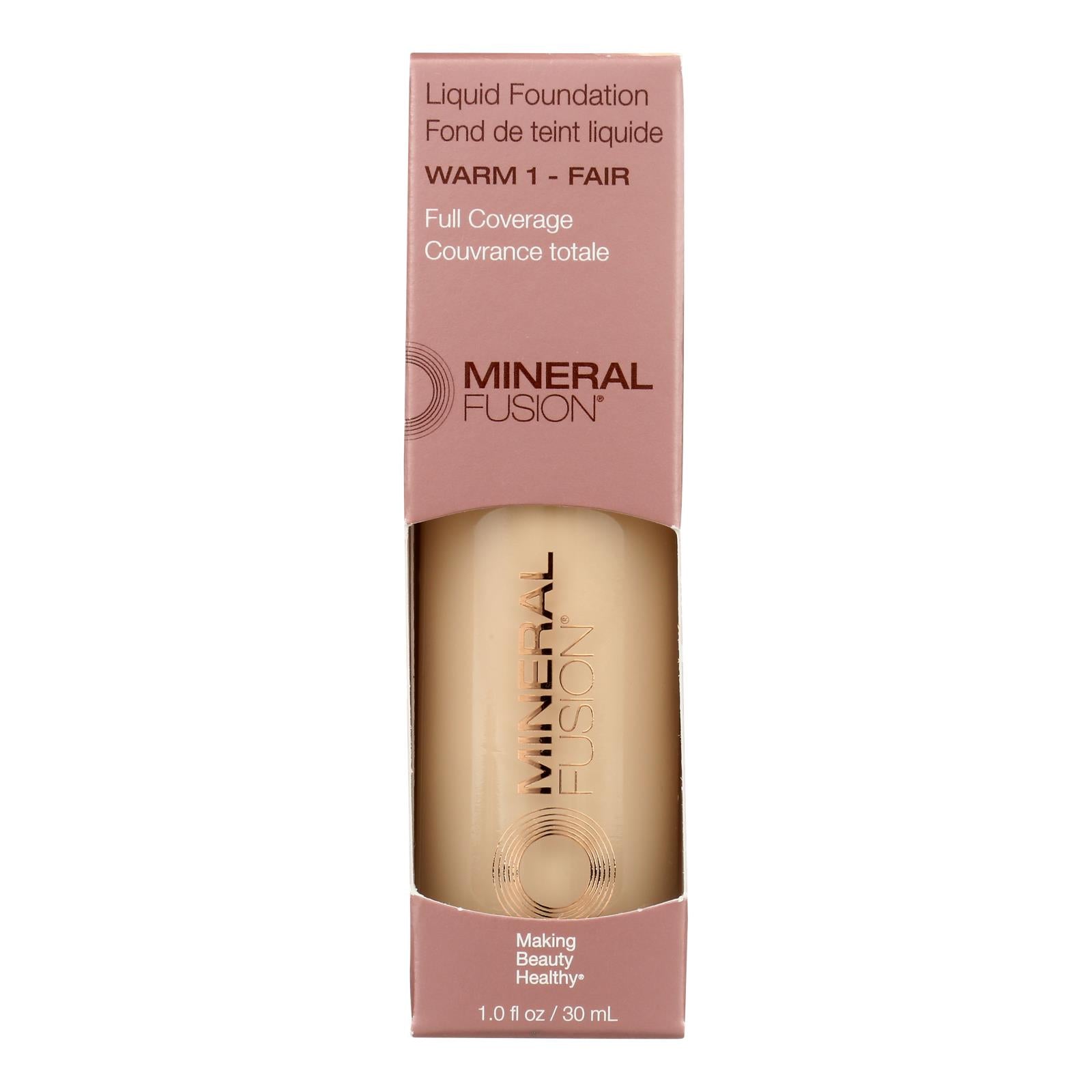 Mineral Fusion - Mkup Liquid Foundation Warm1 - 1 Each - 1 Fz - Maras Green