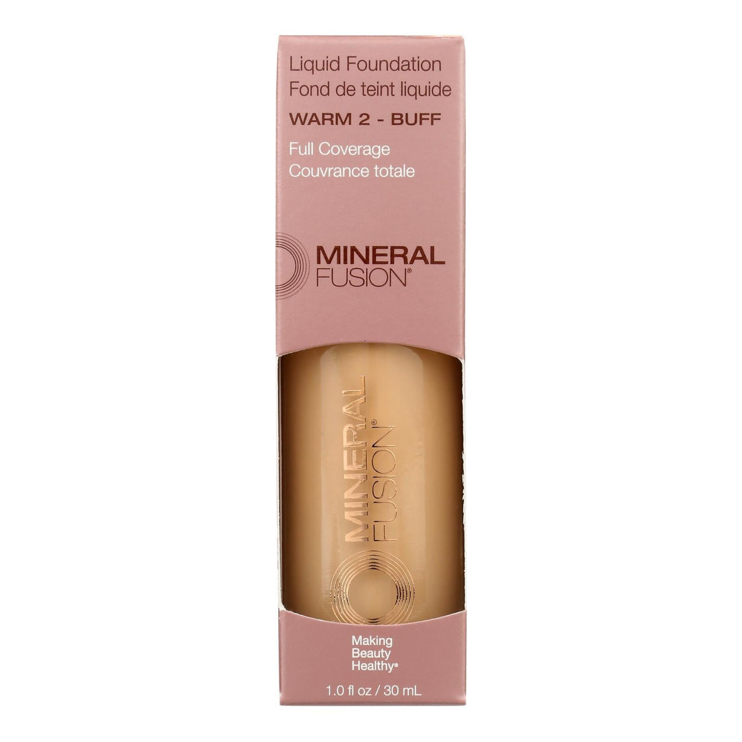 Mineral Fusion - Mkup Liquid Foundation Warm2 - 1 Each - 1 Fz - Maras Green