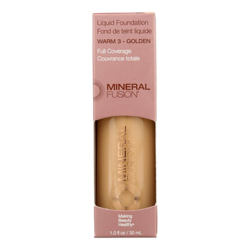 Mineral Fusion - Mkup Liquid Foundation Warm3 - 1 Each - 1 Fz - Maras Green