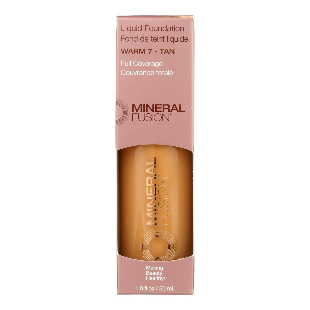 Mineral Fusion - Mkup Liquid Foundation Warm7 - 1 Each - 1 Fz - Maras Green