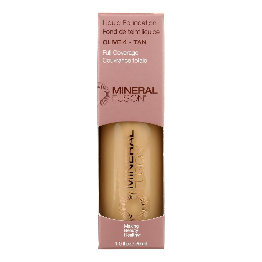 Mineral Fusion - Mkup Liquid Foundtn Olive 4 - 1 Each - 1 Fz - Maras Green