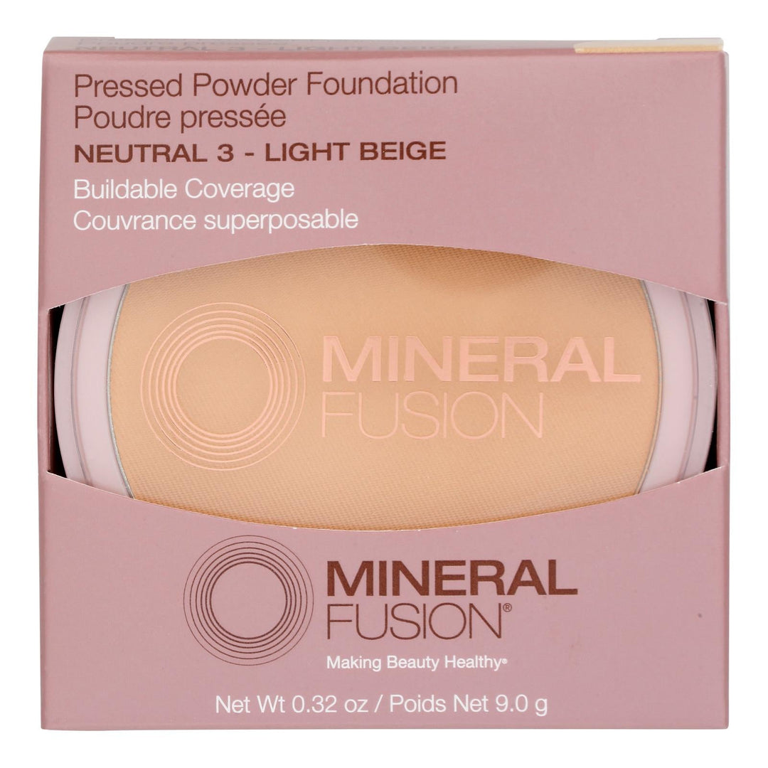 Mineral Fusion - Mkup Pressed Base Ntrl 3 - 1 Each - .32 Oz - Maras Green