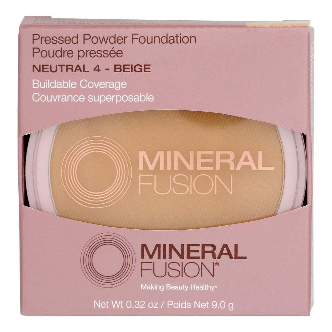 Mineral Fusion - Mkup Pressed Base Ntrl 4 - 1 Each - .32 Oz - Maras Green