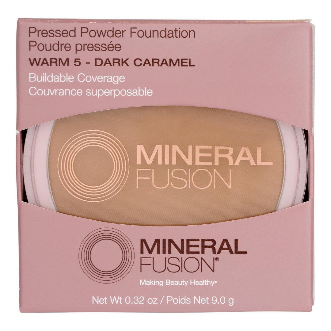 Mineral Fusion - Mkup Pressed Base Warm 5 - 1 Each - .32 Oz - Maras Green