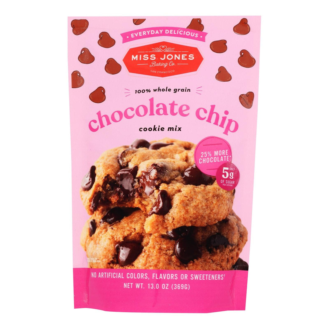 Miss Jones Baking Co - Evrydy Dlcs Chocolate Chip Cookie - Case Of 6 - 13 Oz - Maras Green