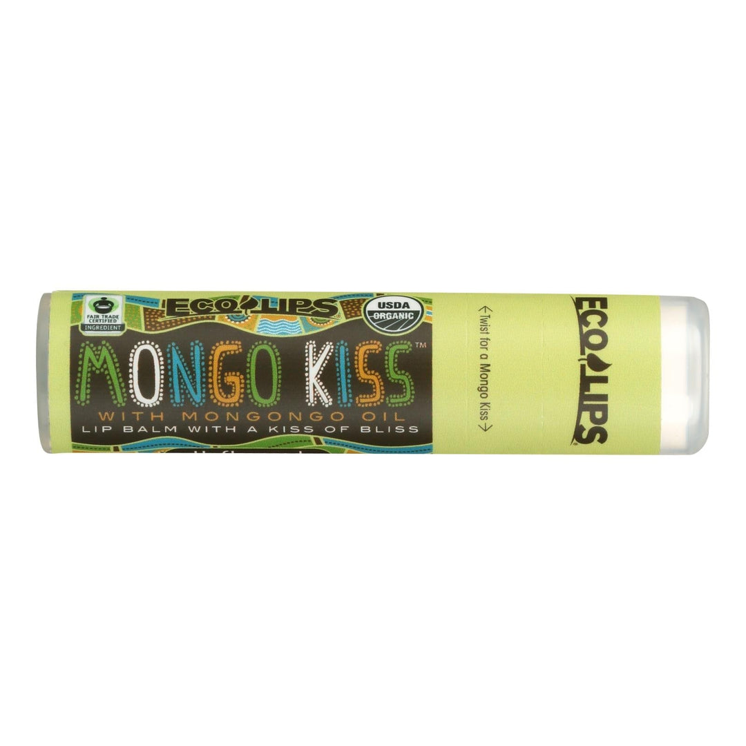 Mongo Kiss - Lip Balm - Organic - Unflavored - Case Of 15 - .25 Oz - Maras Green
