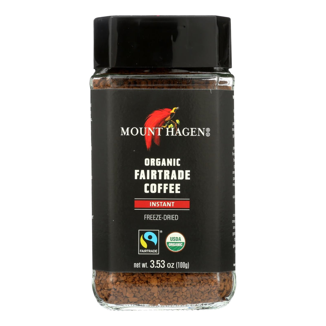 Mount Hagen Instant Organic Fairtrade Coffee - Case Of 6 - 3.53 Oz - Maras Green
