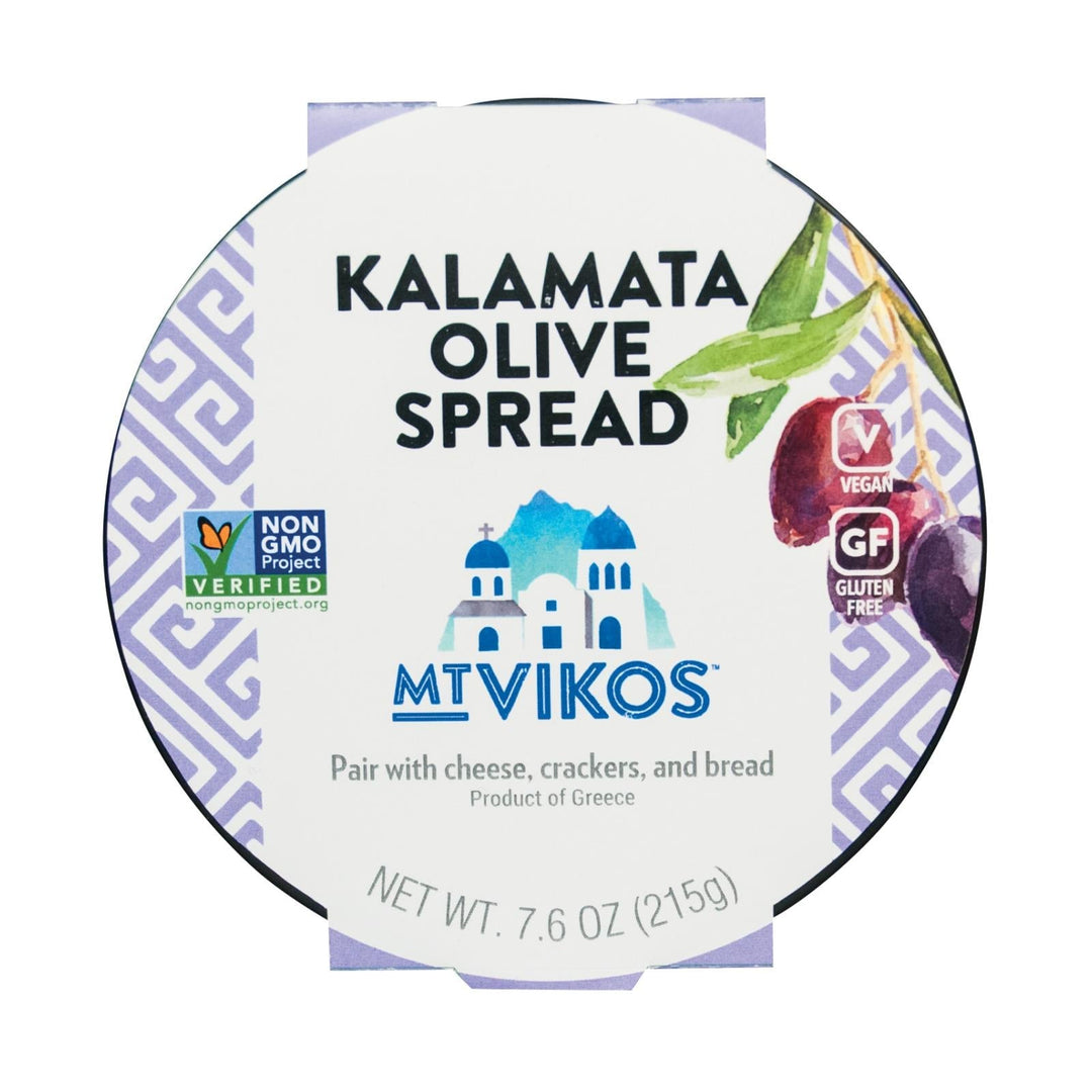 Mt Vikos Kalamata Olive Spread - Case Of 6 - 7.6 Oz - Maras Green