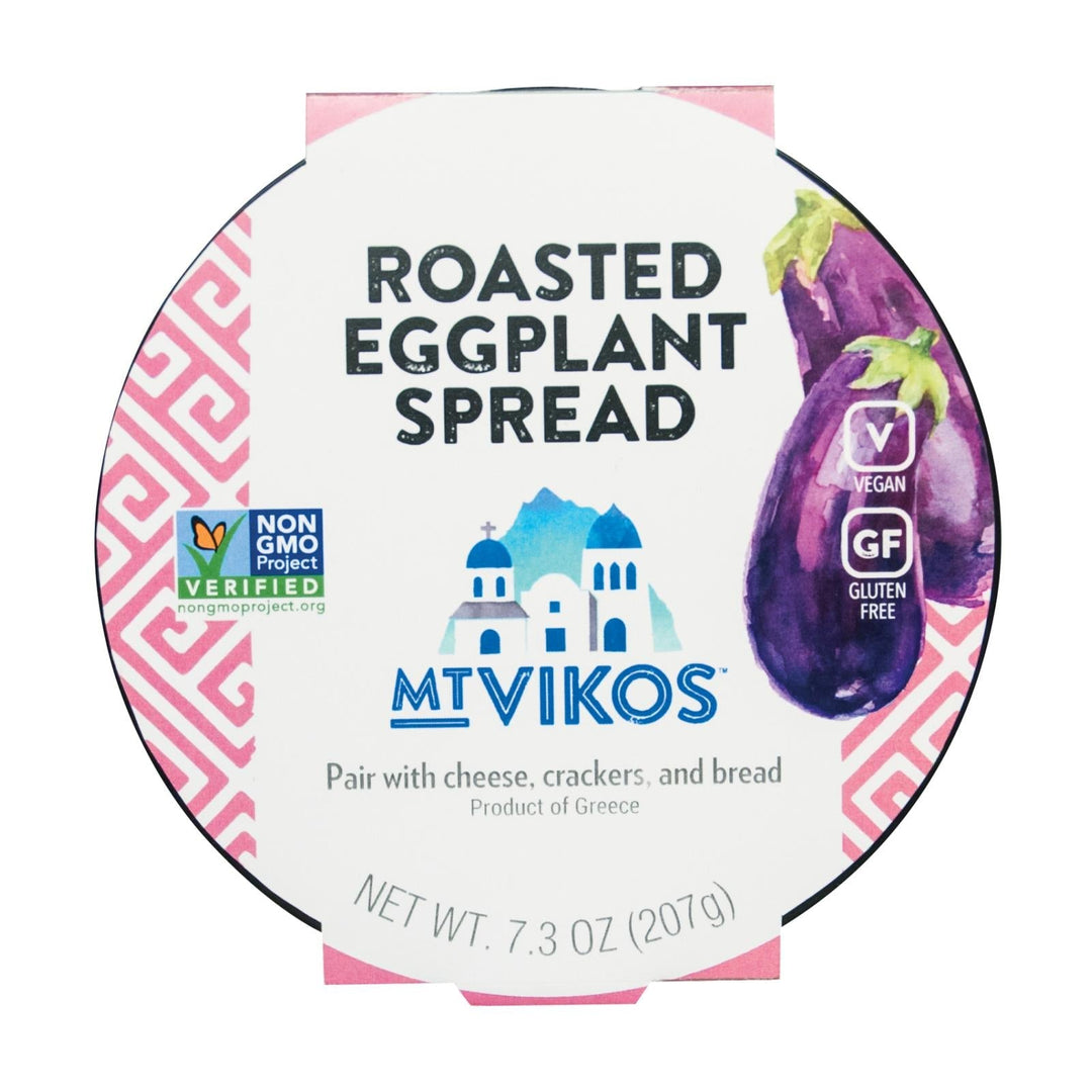 Mt Vikos Roasted Eggplant Spread - Case Of 6 - 7.3 Oz - Maras Green