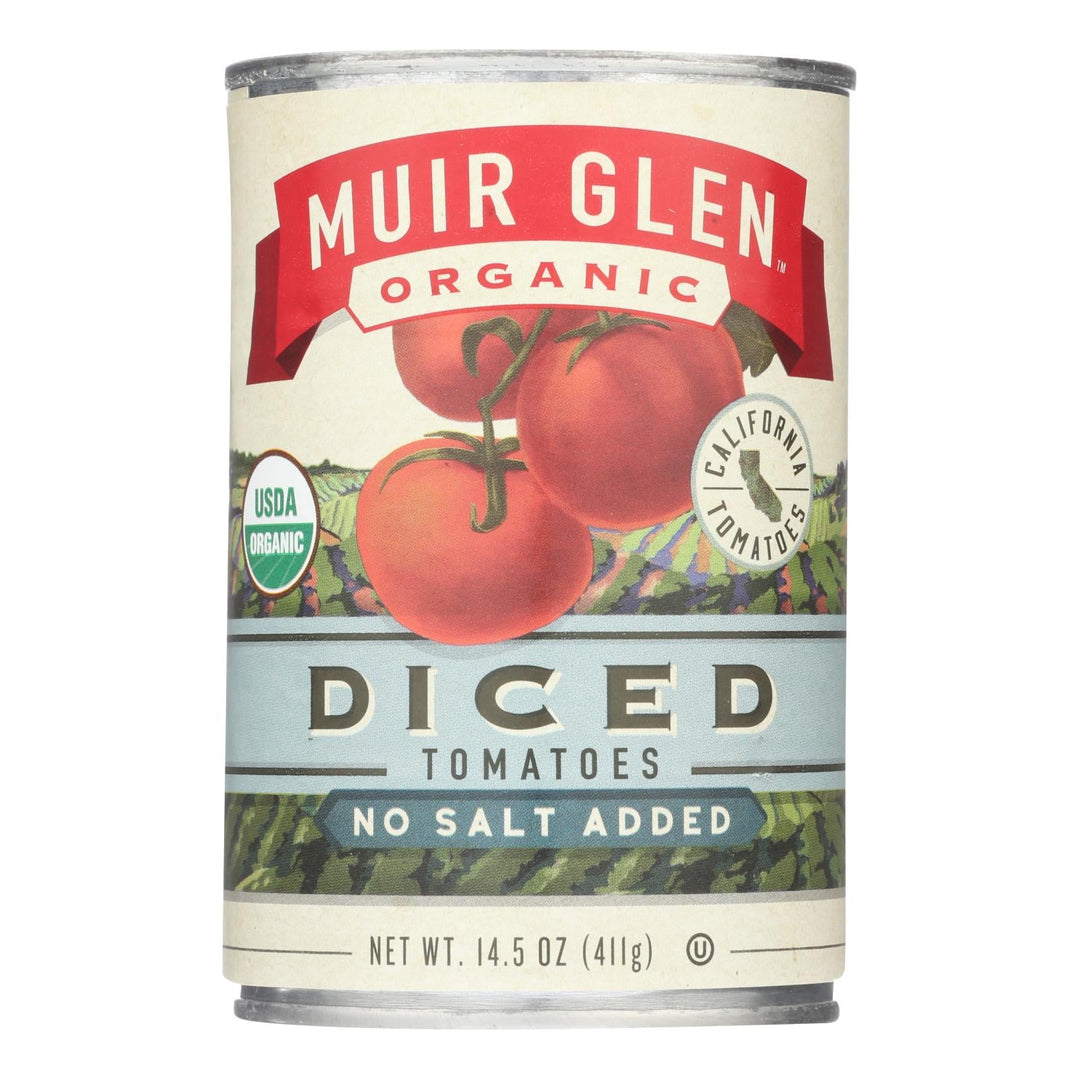 Muir Glen Diced Tomatoes - Tomato - Case Of 12 - 14.5 Oz. - Maras Green