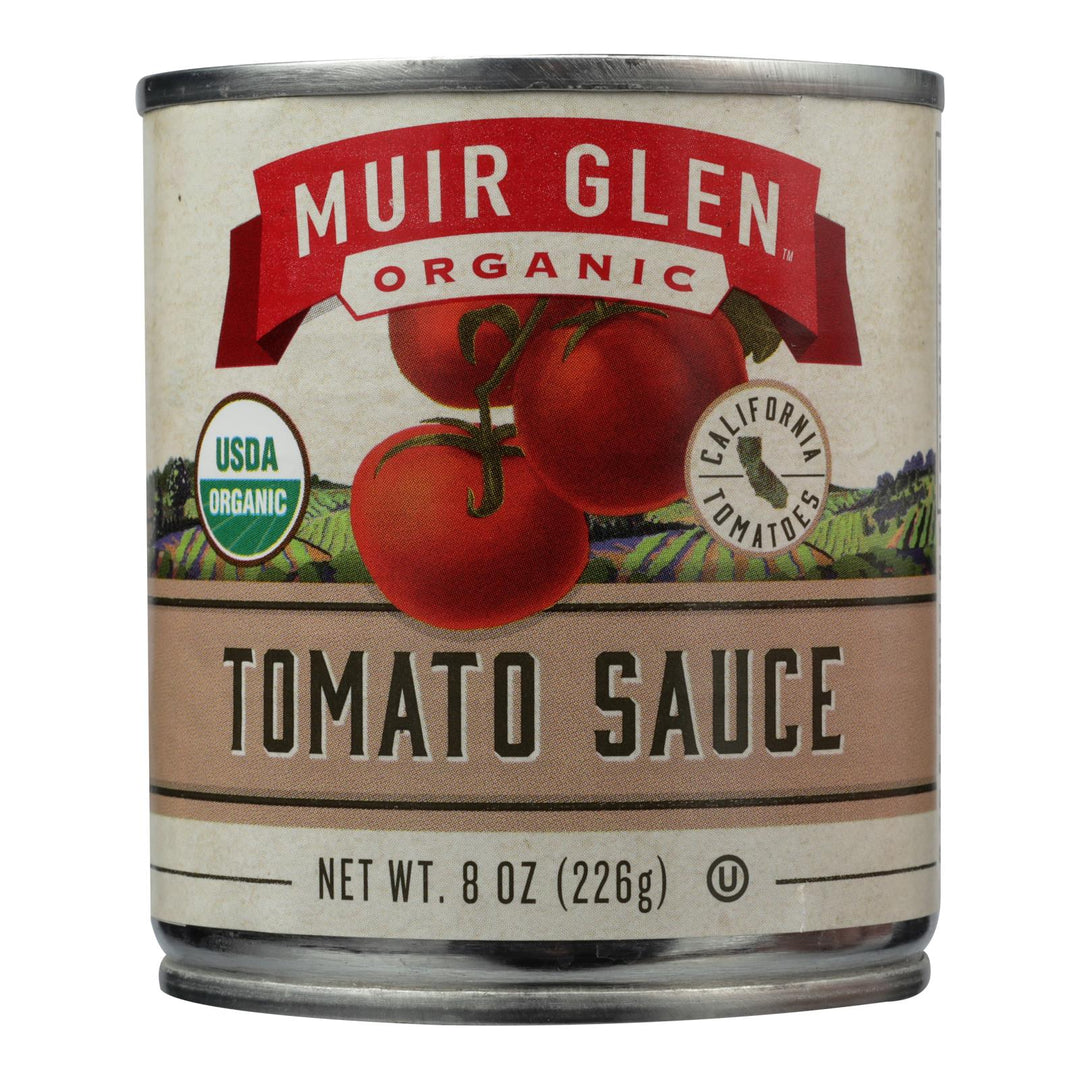 Muir Glen Organic Regualr Tomato Sauce - Case Of 24 - 8 Fl Oz - Maras Green