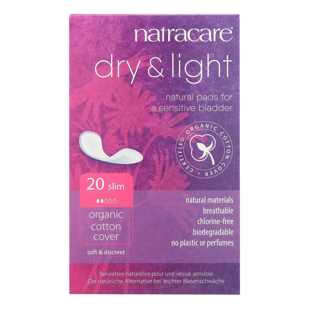 Natracare Dry And Light Individually Wrapped Pads - 20 Pack - Maras Green