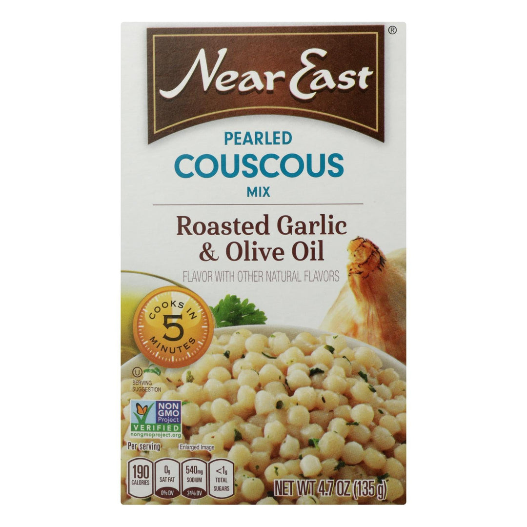 Near East Couscous - Garlic And Olive Oil - Case Of 12 - 4.7 Oz. - Maras Green