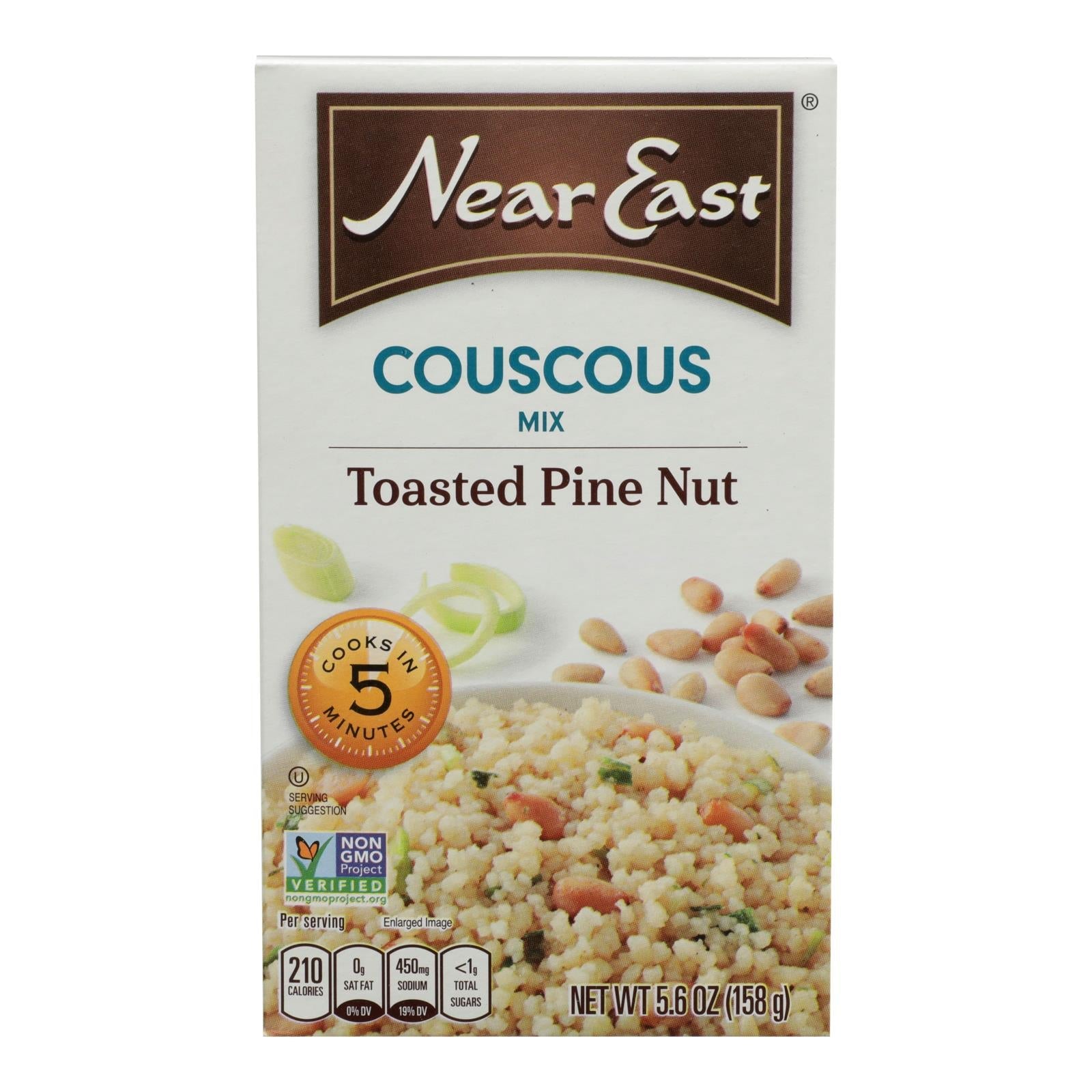 Near East Couscous Mix - Toasted Pine Nut - Case Of 12 - 5.6 Oz. - Maras Green