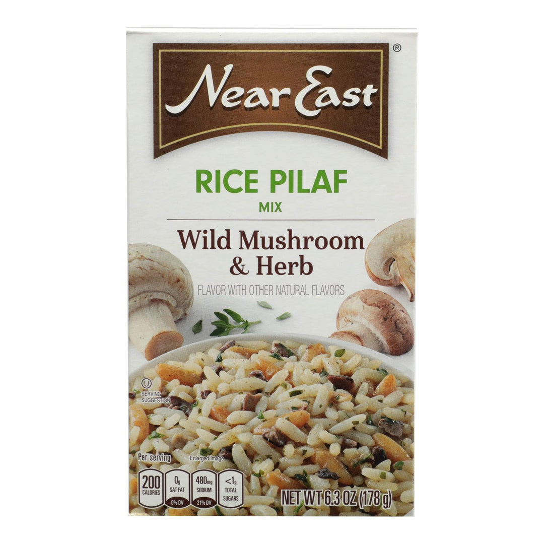Near East Rice Pilaf Mix - Mushrooms And Herbs - Case Of 12 - 6.3 Oz. - Maras Green