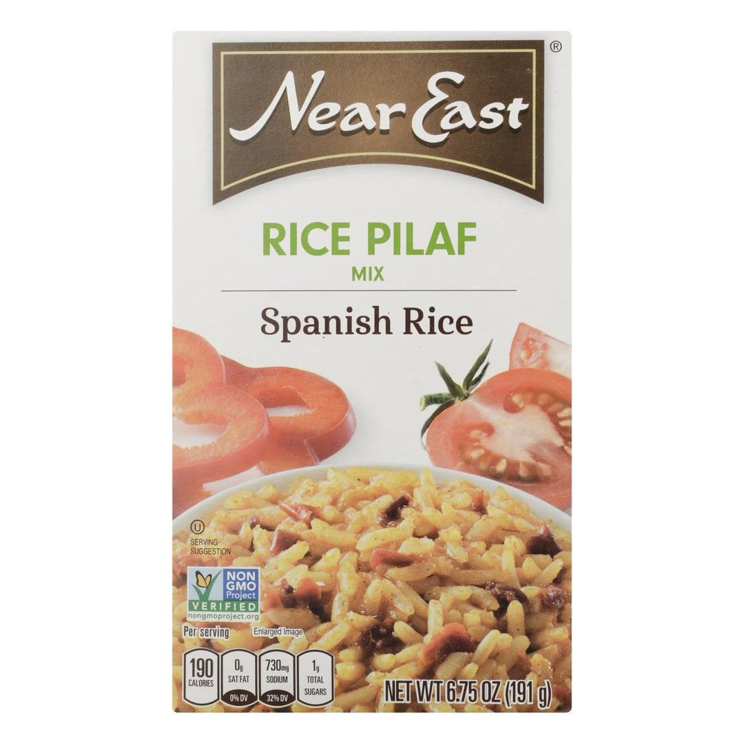 Near East Rice Pilaf Rice - Spanish - Case Of 12 - 6.75 Oz. - Maras Green