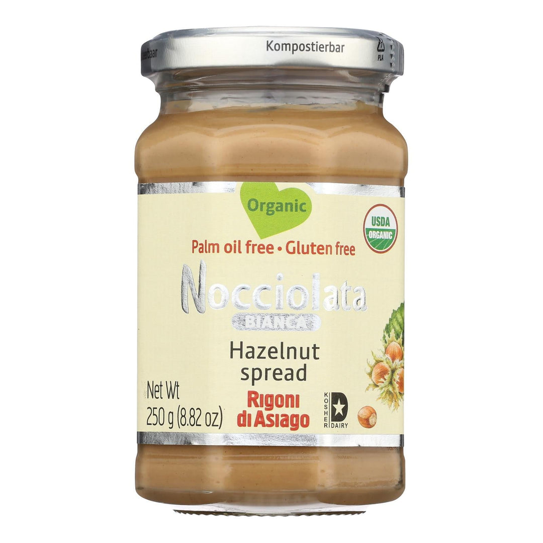 Nocciolata - Spread Organic Hazelnut Bianca - Case Of 6 - 8.82 Ounces - Maras Green