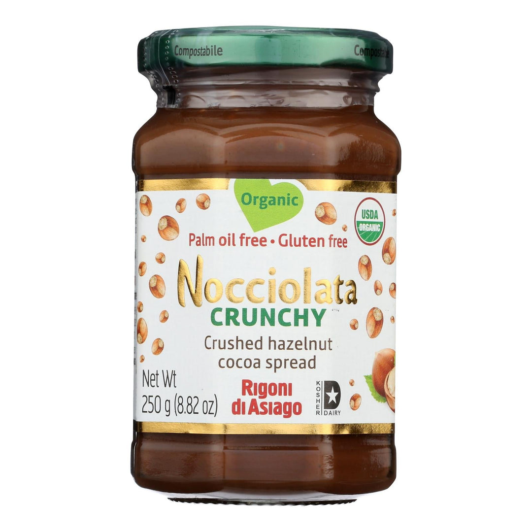 Nocciolata - Spread Organic Hazelnut Cocoa Crunch - Case Of 6 - 8.82 Ounces - Maras Green